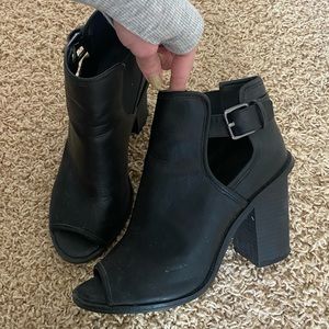 Open Toe Bootie Heels